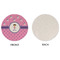 Pink Pirate Round Linen Placemats - APPROVAL (single sided)