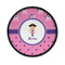 Pink Pirate Round Patch