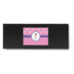Pink Pirate Rubber Bar Mat (Personalized)