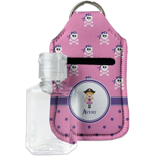 Custom Pink Pirate Hand Sanitizer & Keychain Holder - Small (Personalized)