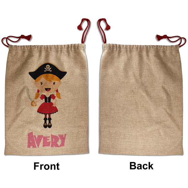 Pink Pirate Santa Bag - Approval - Front