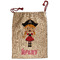 Pink Pirate Santa Sack - Front (Personalized)