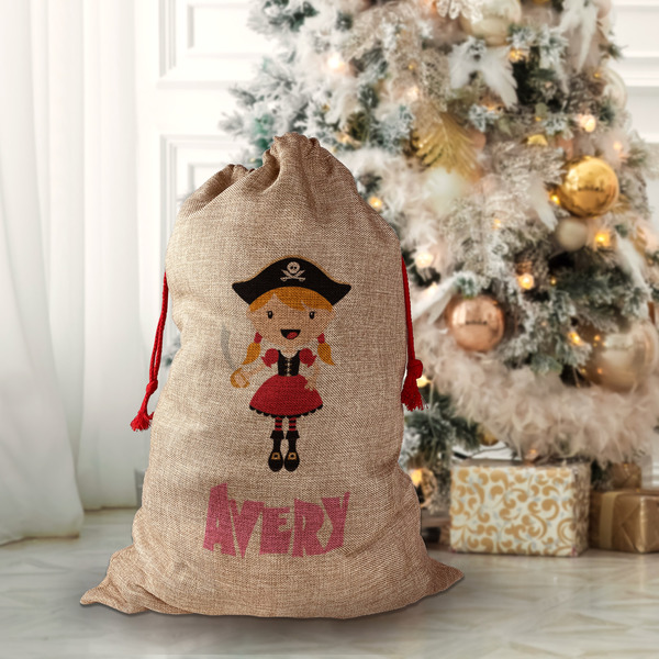 Pink Pirate Santa Bag - Lifestyle