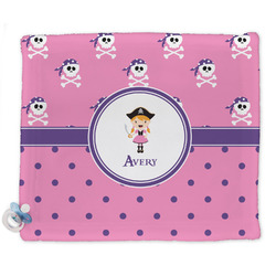 Pink Pirate Security Blankets - Double Sided (Personalized)