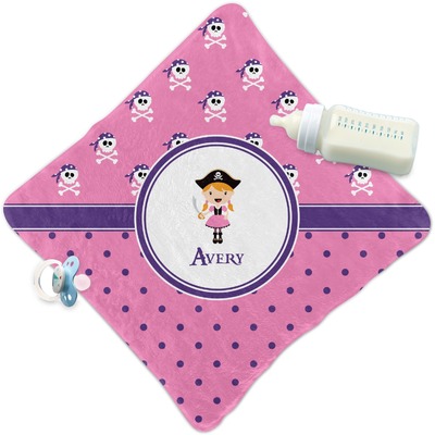 Pink Pirate Security Blanket (Personalized)
