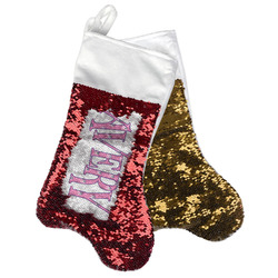 Pink Pirate Reversible Sequin Stocking (Personalized)