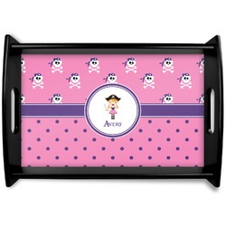 Pink Pirate Wooden Tray (Personalized)