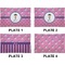 Pink Pirate Set of Rectangular Dinner Plates (Approval)