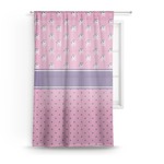 Pink Pirate Sheer Curtain (Personalized)