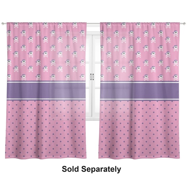 Pink Pirate Sheer Curtains