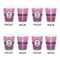 Pink Pirate Shot Glass - White - Set of 4 - APPROVAL