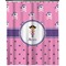 Pink Pirate Extra Long Shower Curtain - 70"x84" (Personalized)