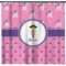 Pink Pirate Shower Curtain - Custom Size (Personalized)