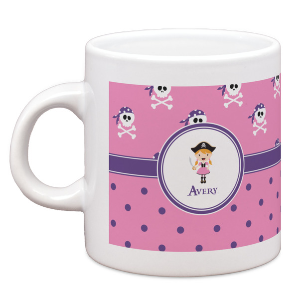 Custom Pink Pirate Espresso Cup (Personalized)