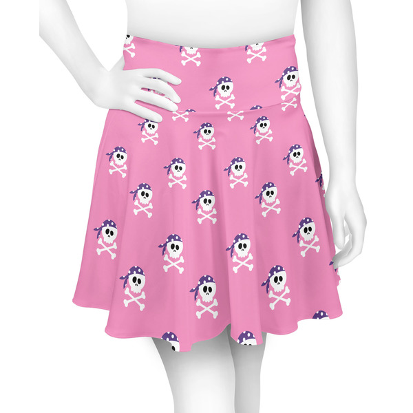 Custom Pink Pirate Skater Skirt - 2X Large
