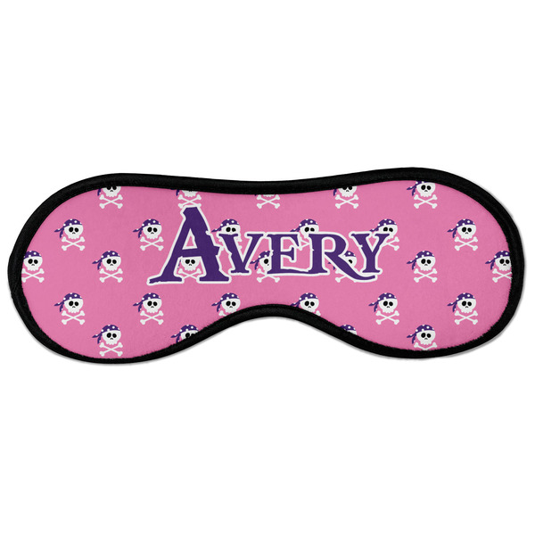 Pink Pirate Sleeping Eye Mask - Front Large