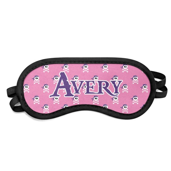 Custom Pink Pirate Sleeping Eye Mask (Personalized)