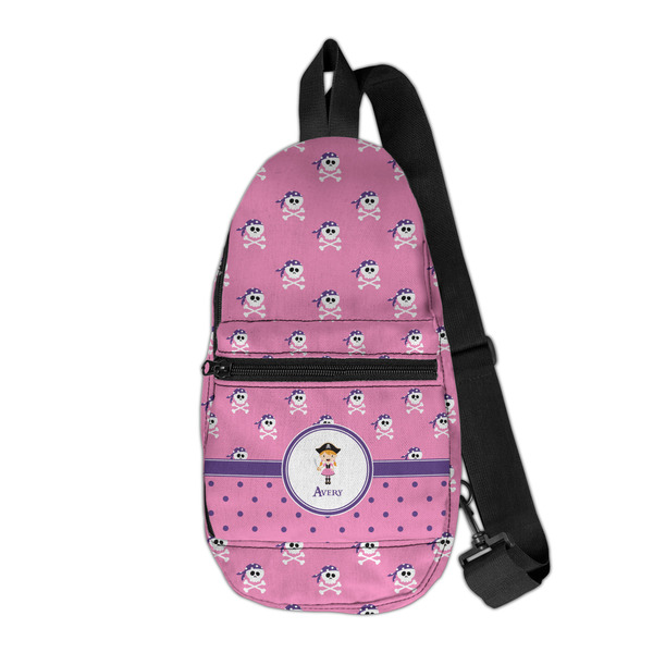 Custom Pink Pirate Sling Bag (Personalized)