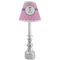 Pink Pirate Small Chandelier Lamp - LIFESTYLE (on candle stick)