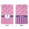 Pink Pirate Small Laundry Bag - Front & Back View
