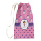 Pink Pirate Small Laundry Bag - Front View