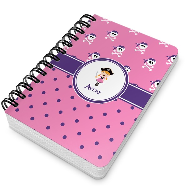 Pink Pirate Spiral Journal 5 x 7 - Main