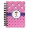 Pink Pirate Spiral Notebook - 5x7 w/ Name or Text