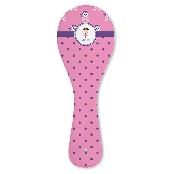 Custom Pink Pirate Ceramic Spoon Rest (Personalized)