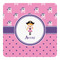 Pink Pirate Square Decal (Personalized)
