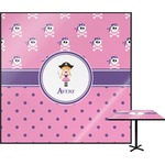 Pink Pirate Square Table Top - 30" (Personalized)