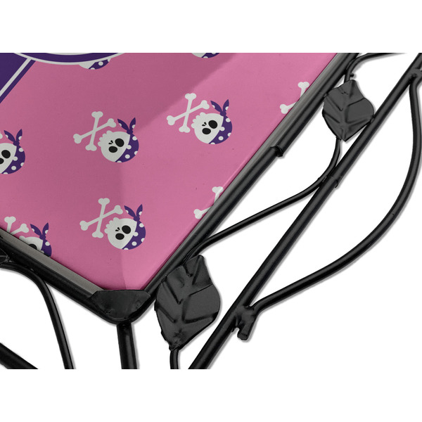 Pink Pirate Square Trivet - Detail