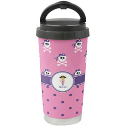 Pink Pirate Stainless Steel Coffee Tumbler (Personalized)