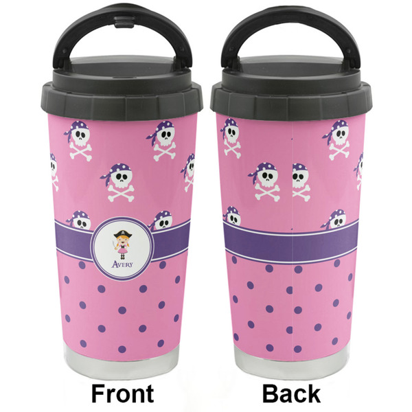 Pink Pirate Stainless Steel Travel Cup - Apvl
