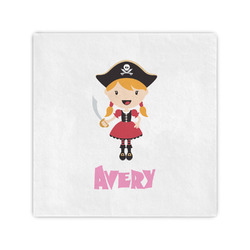 Pink Pirate Standard Cocktail Napkins (Personalized)