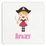 Pink Pirate Paper Dinner Napkins (Personalized)