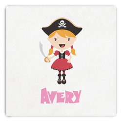 Pink Pirate Paper Dinner Napkins (Personalized)