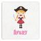 Pink Pirate Paper Dinner Napkin - Front View