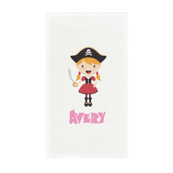 Custom Pink Pirate Guest Towels - Full Color - Standard (Personalized)