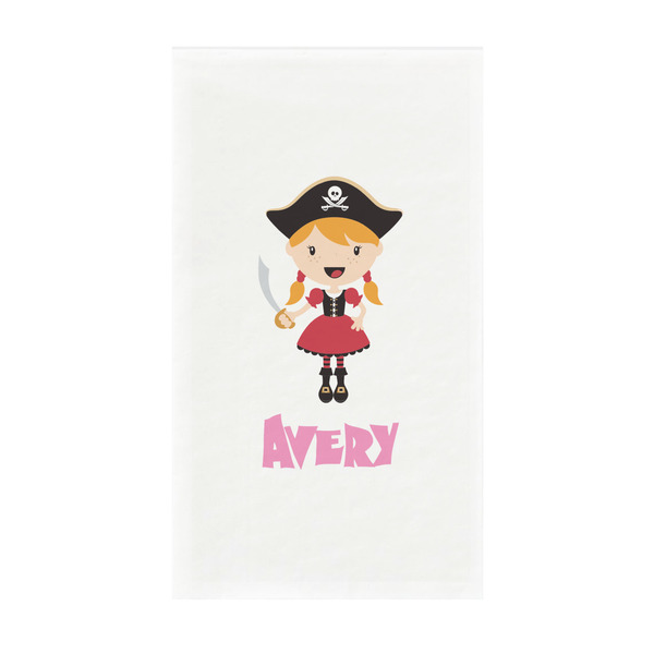 Custom Pink Pirate Guest Paper Towels - Full Color - Standard (Personalized)