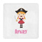 Pink Pirate Standard Decorative Napkin - Front View