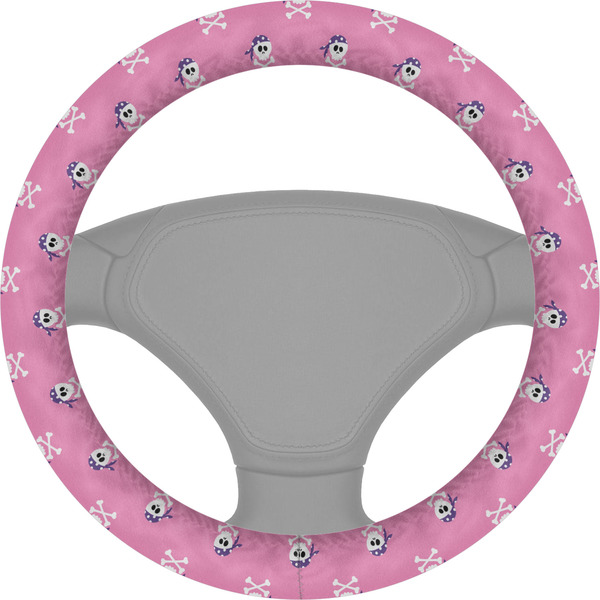 Custom Pink Pirate Steering Wheel Cover