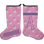 Pink Pirate Holiday Stocking - Double-Sided - Neoprene (Personalized)