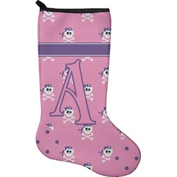 Pink Pirate Holiday Stocking - Single-Sided - Neoprene (Personalized)