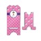 Pink Pirate Stylized Phone Stand - Front & Back - Small