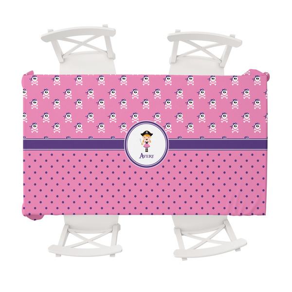 Custom Pink Pirate Tablecloth - 58"x102" (Personalized)