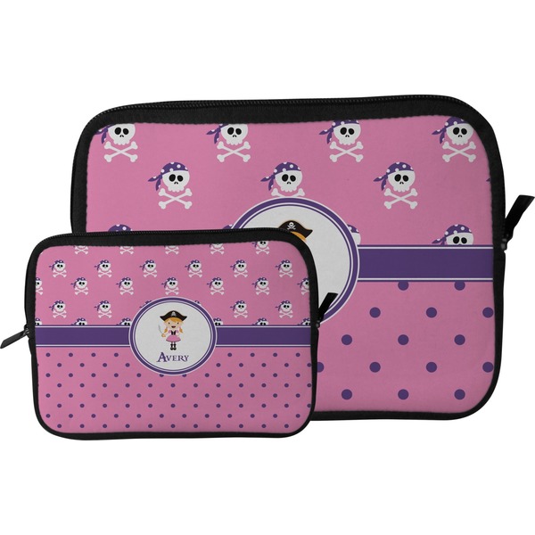 Pink Pirate Tablet Sleeve (Size Comparison)