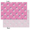 Pink Pirate Tissue Paper - Lightweight - Small - Front & Back