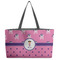 Pink Pirate Beach Totes Bag - w/ Black Handles (Personalized)