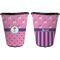 Pink Pirate Trash Can Black - Front and Back - Apvl