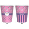Pink Pirate Trash Can White - Front and Back - Apvl